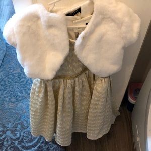 Gold sparkle special occasion dress